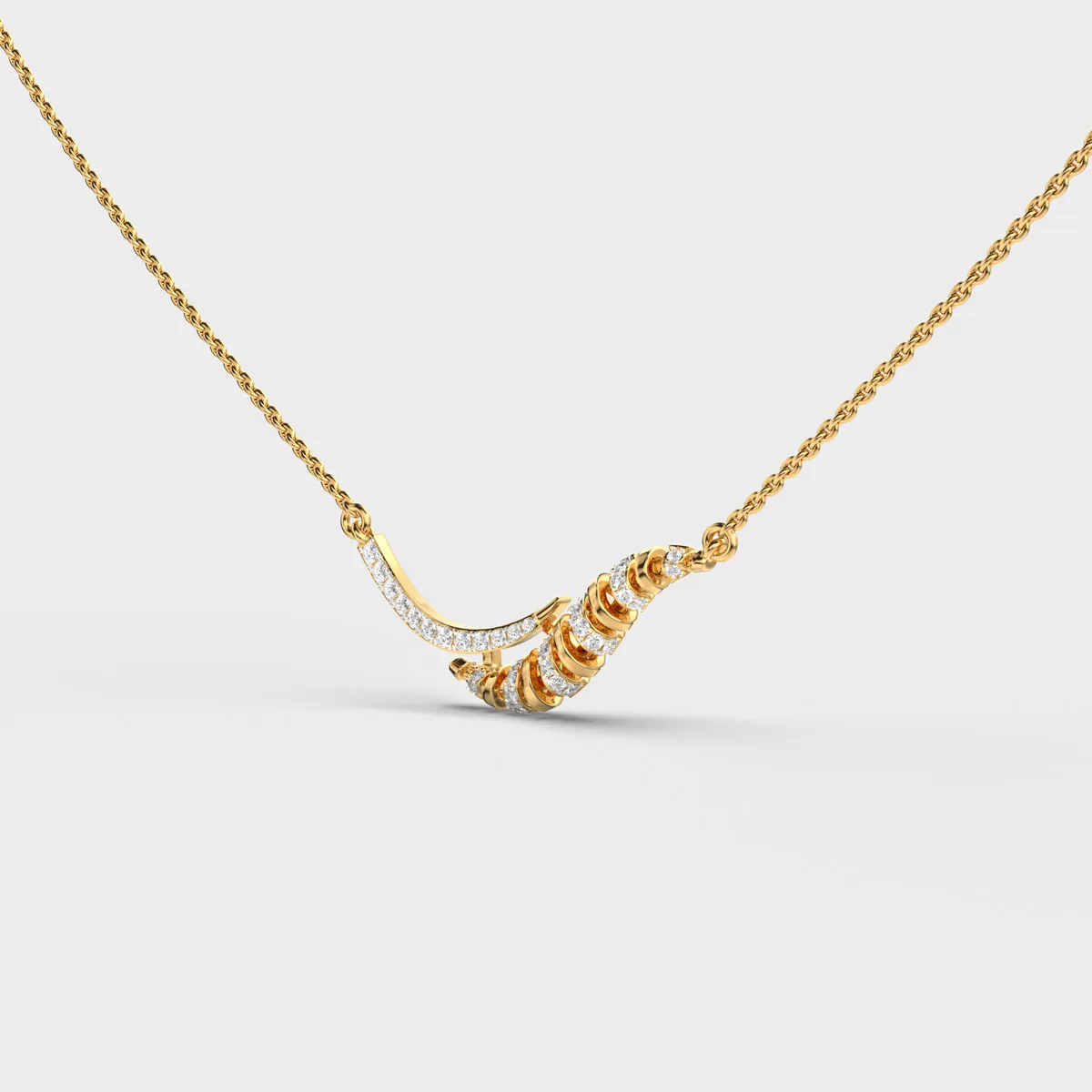 All That Shines Diamond Necklace – alternate view