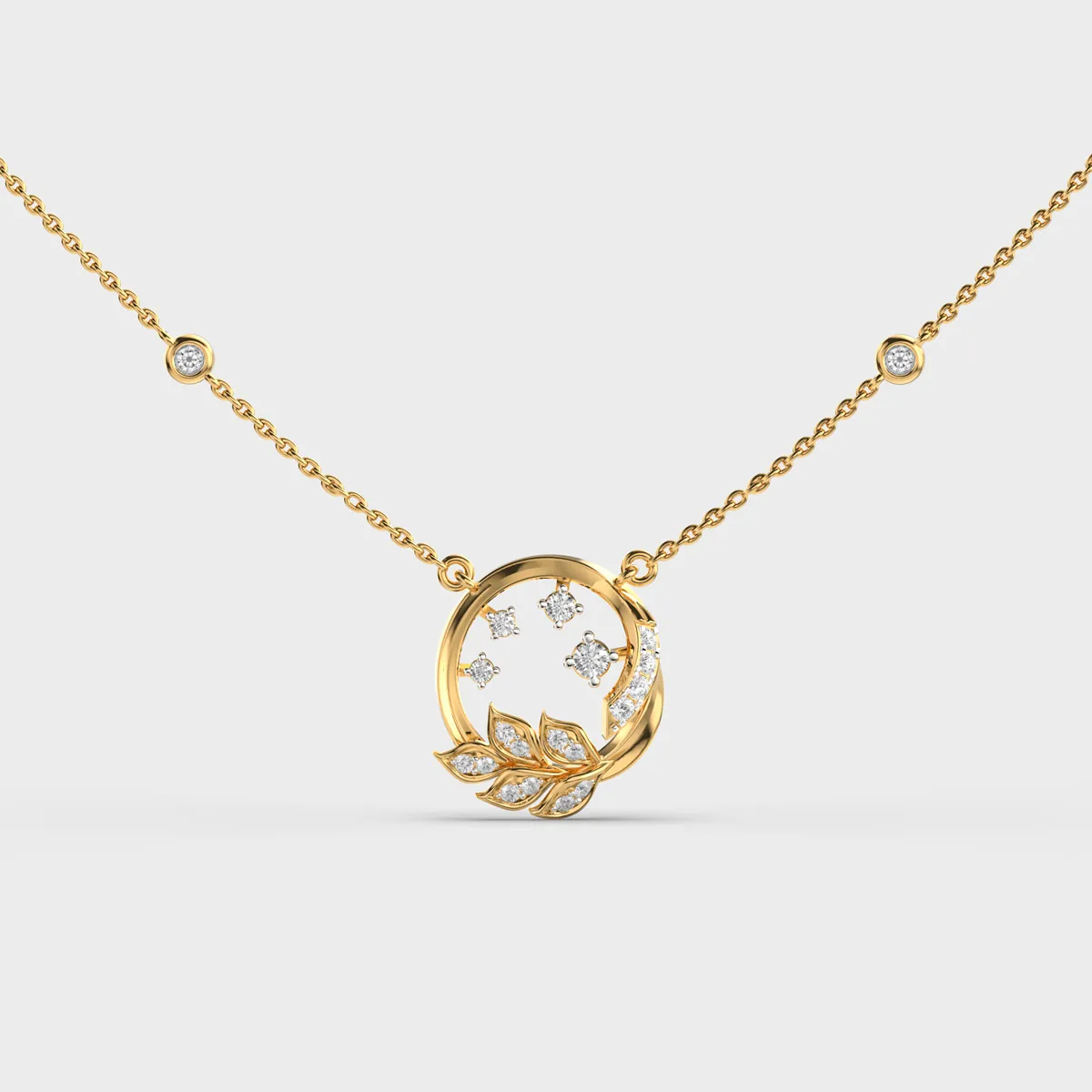 Basket Of Blooms Diamond Necklace