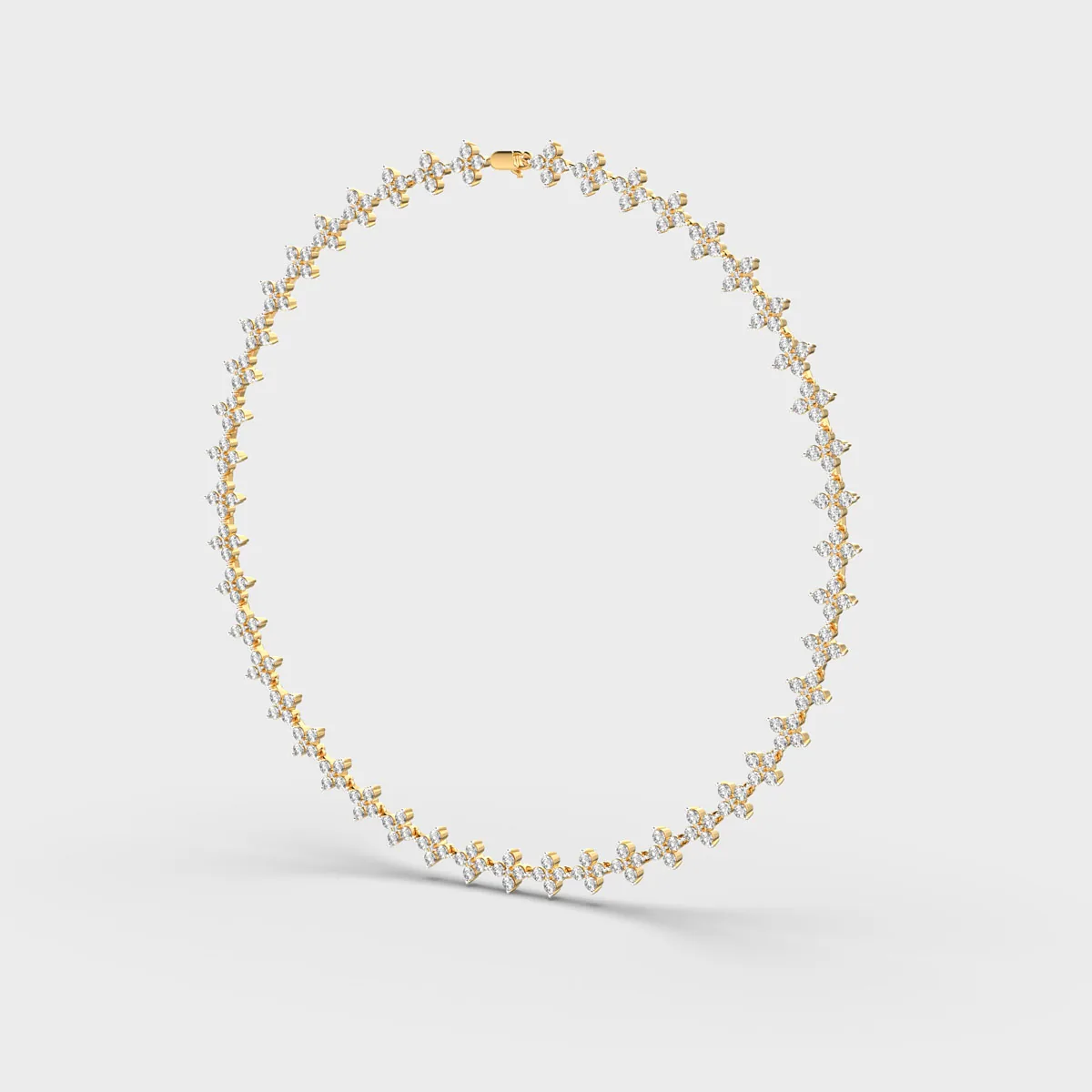 Bloom Of Flower Diamond Necklace – alternate view