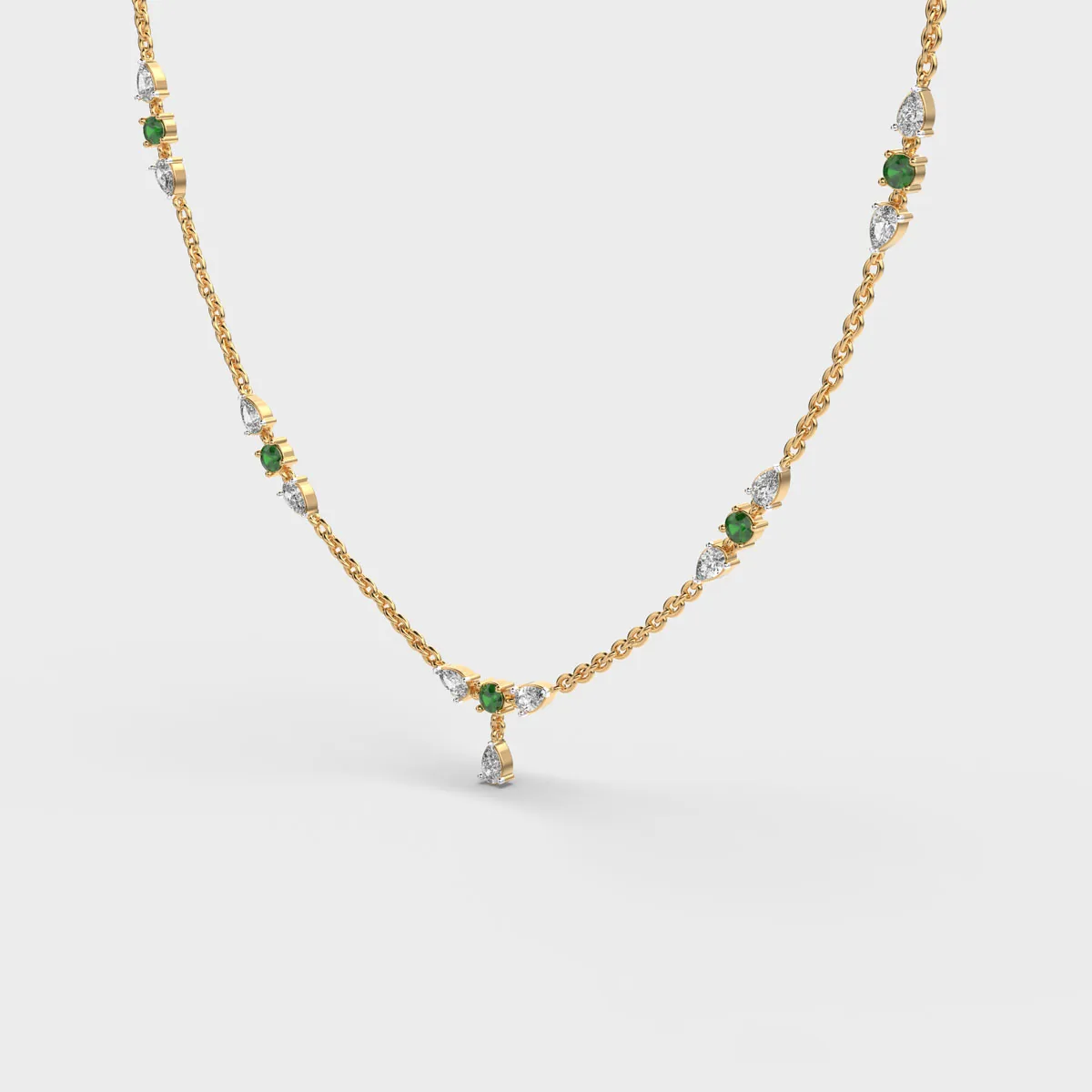 Celestial Thread Diamond Necklace – alternate view