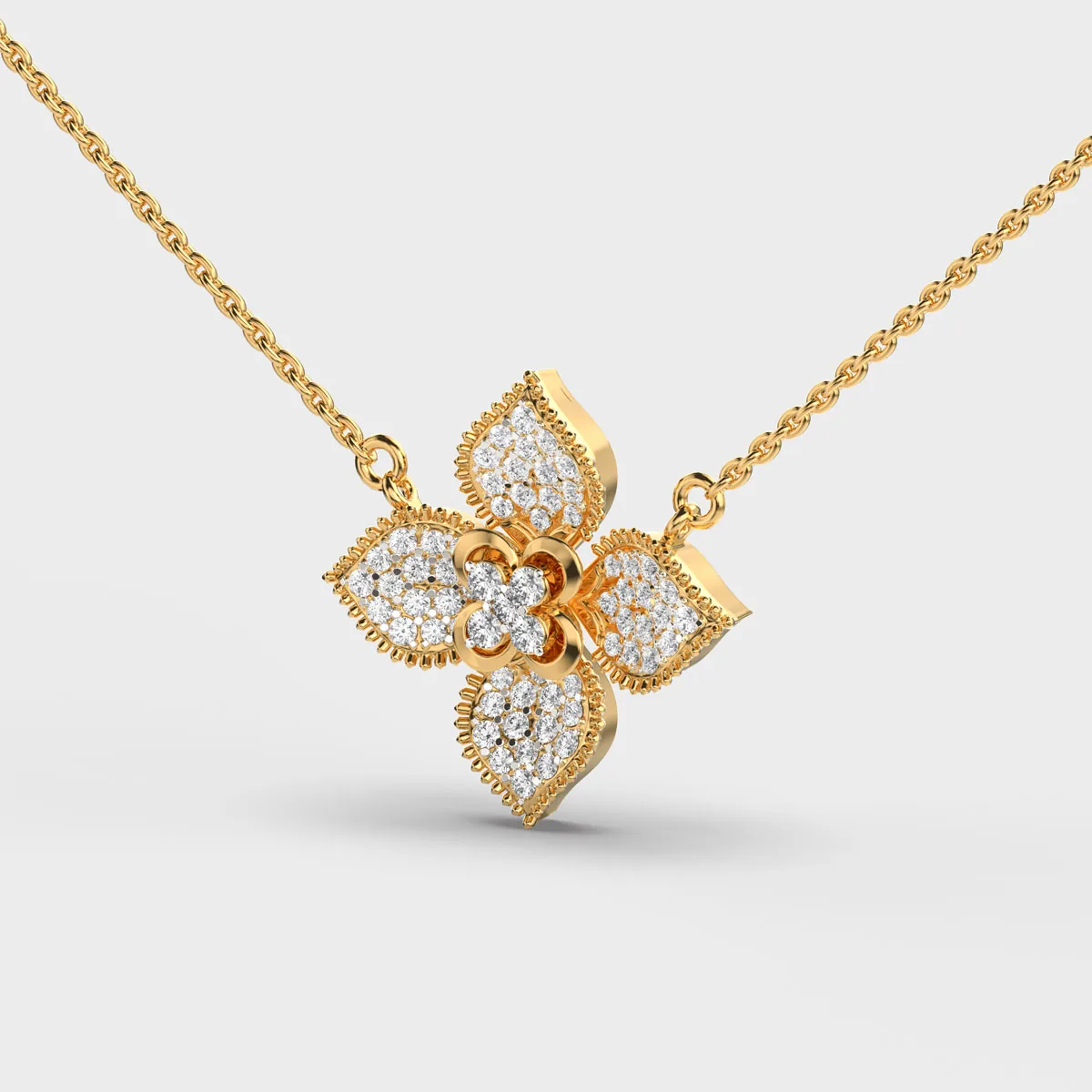 Demogorgon Clustered Diamond Necklace – alternate view