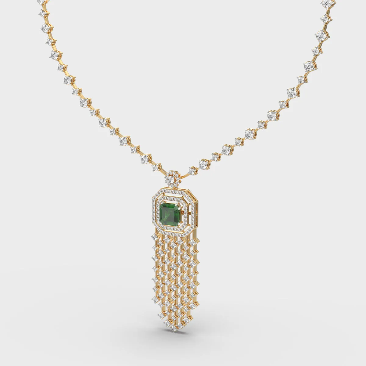 Glorious Cascade Diamond Necklace – alternate view