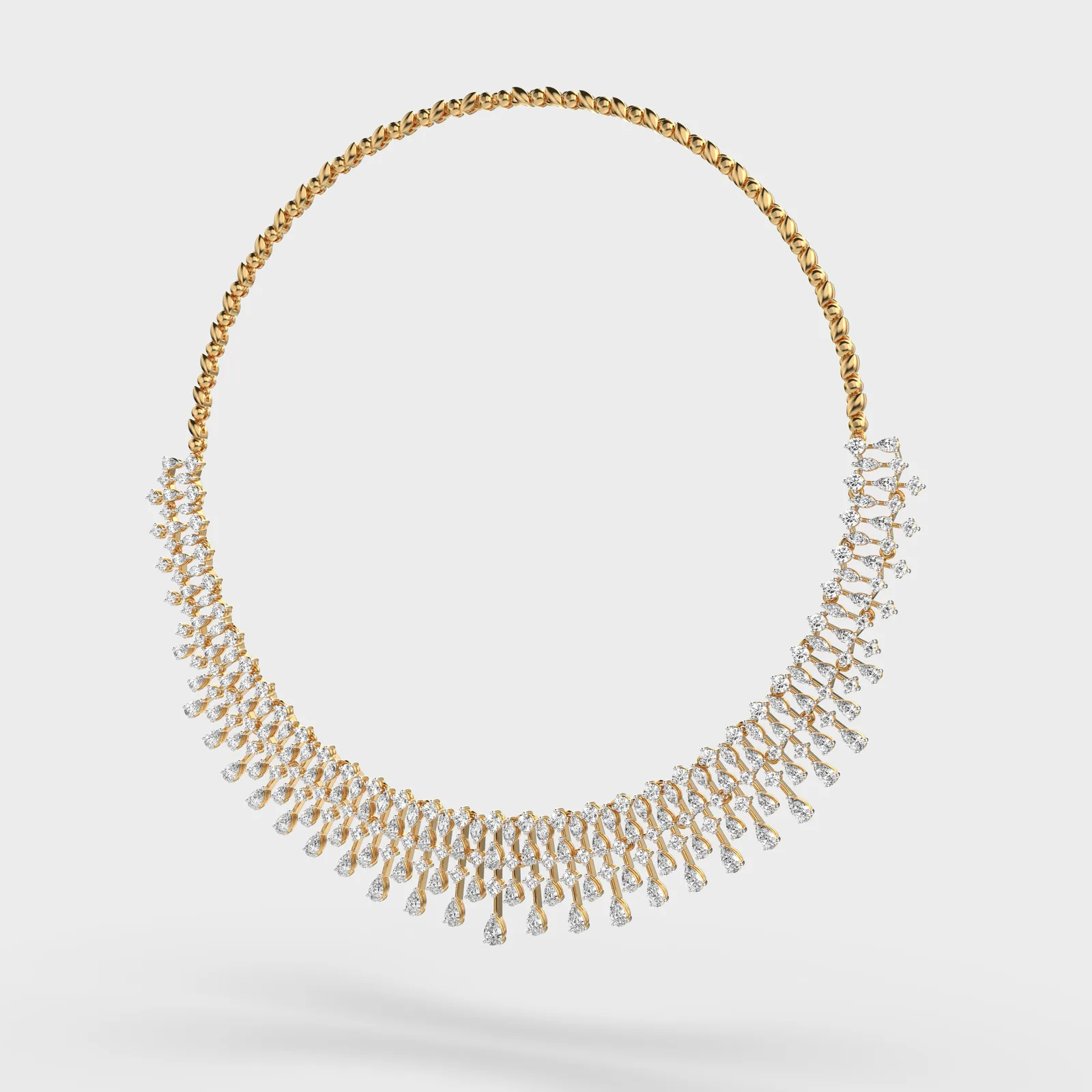 Half Moon Of Josephine Diamond Necklace – alternate view