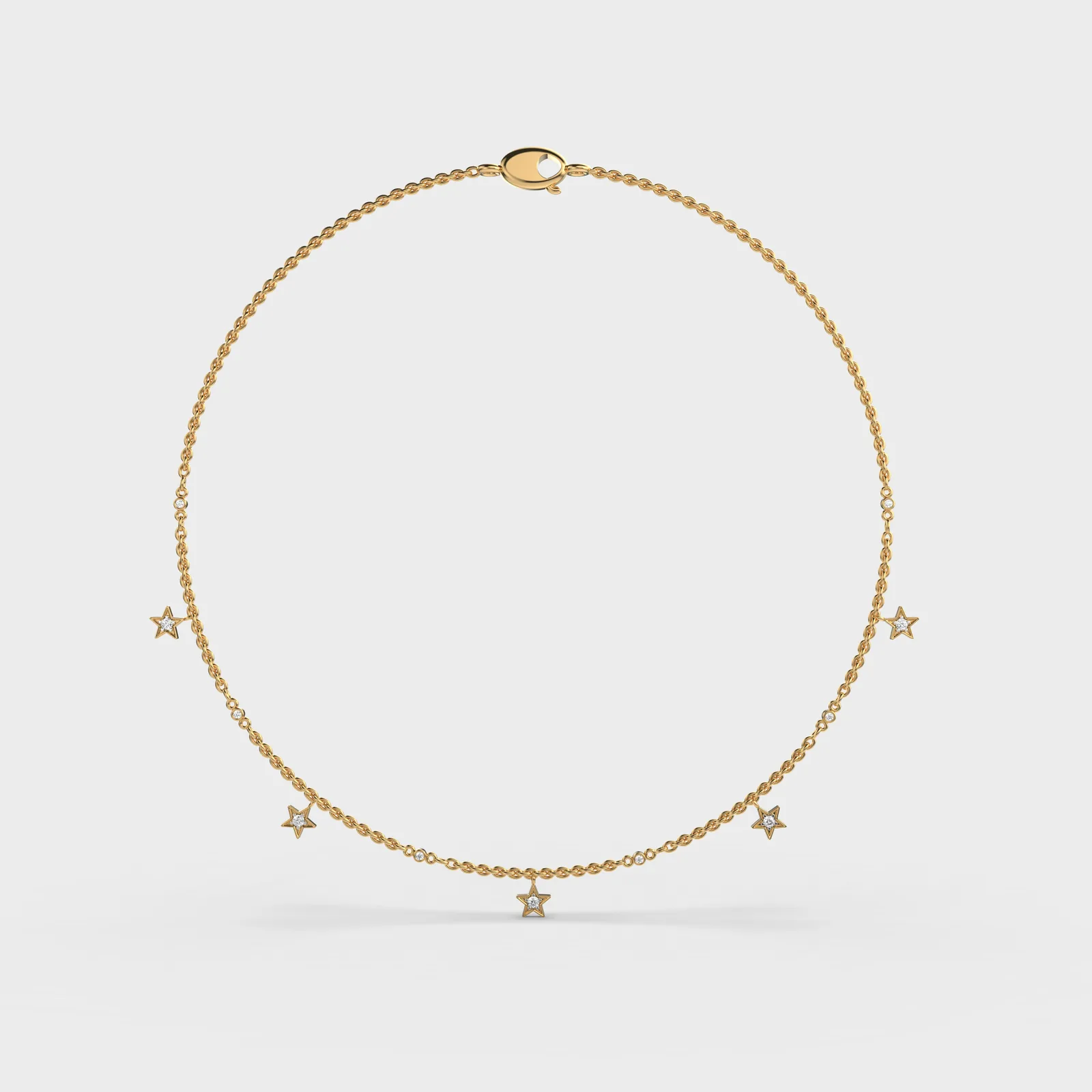 My Sweetheart Stars Diamond Necklace
