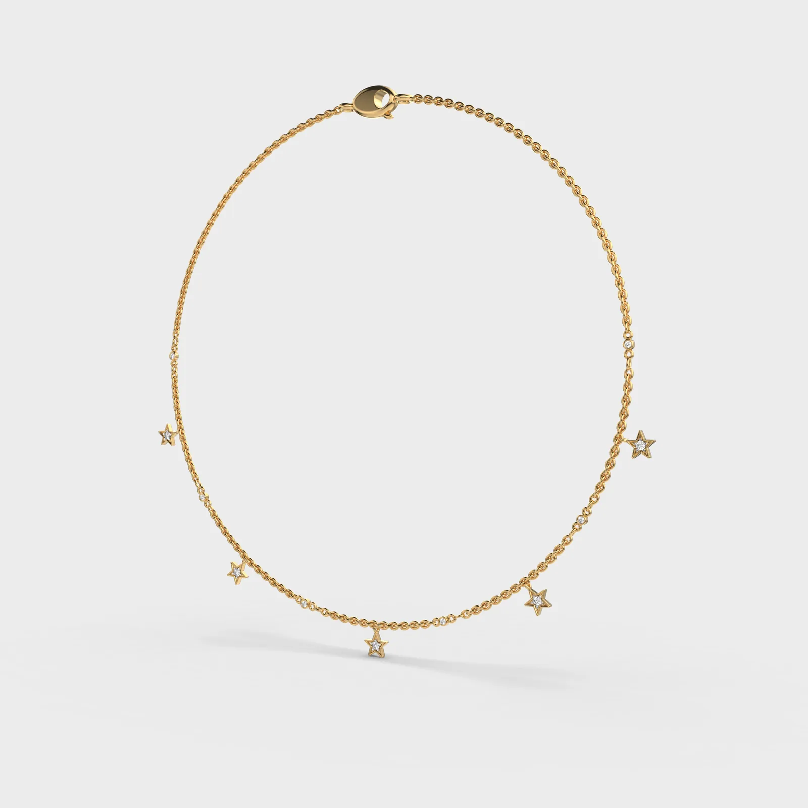 My Sweetheart Stars Diamond Necklace – alternate view