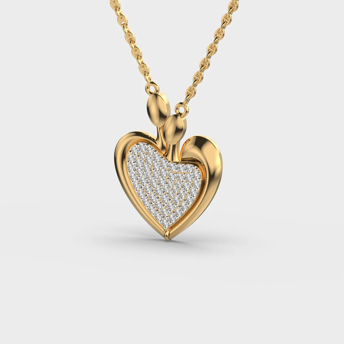 Our Promise Engraved Diamond Necklace – alternate view