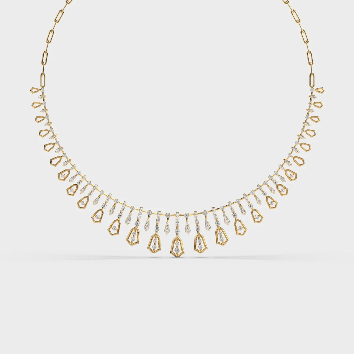 Queen S Flowing Diamond Drops Necklace – alternate view