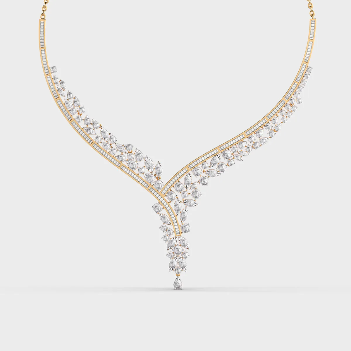Queen S Grace Glistening Diamond Necklace