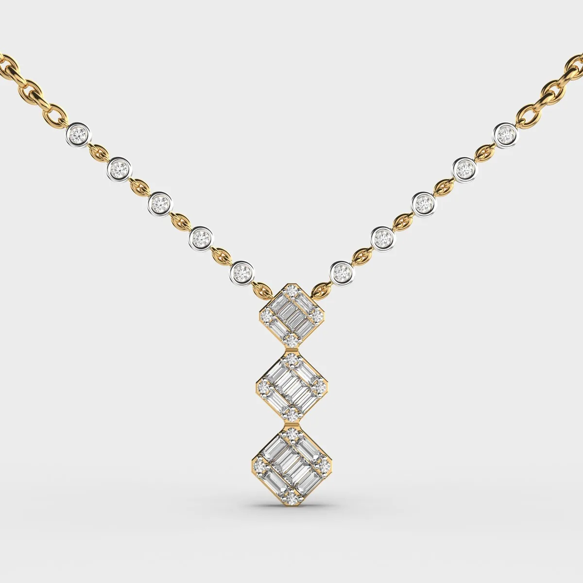 Regal Annabette Dual Diamond Necklace