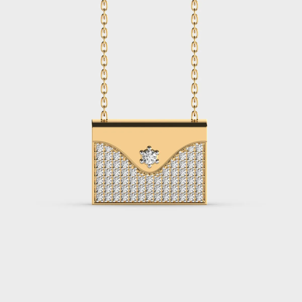 Special Message For You Engraveable Diamond Necklace
