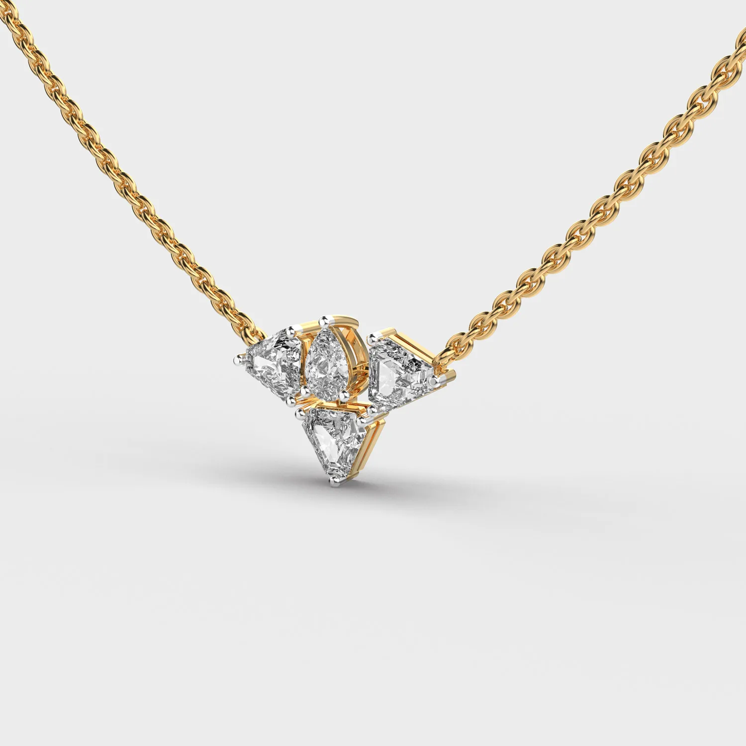 Starlight Pear Diamond Pendant – alternate view