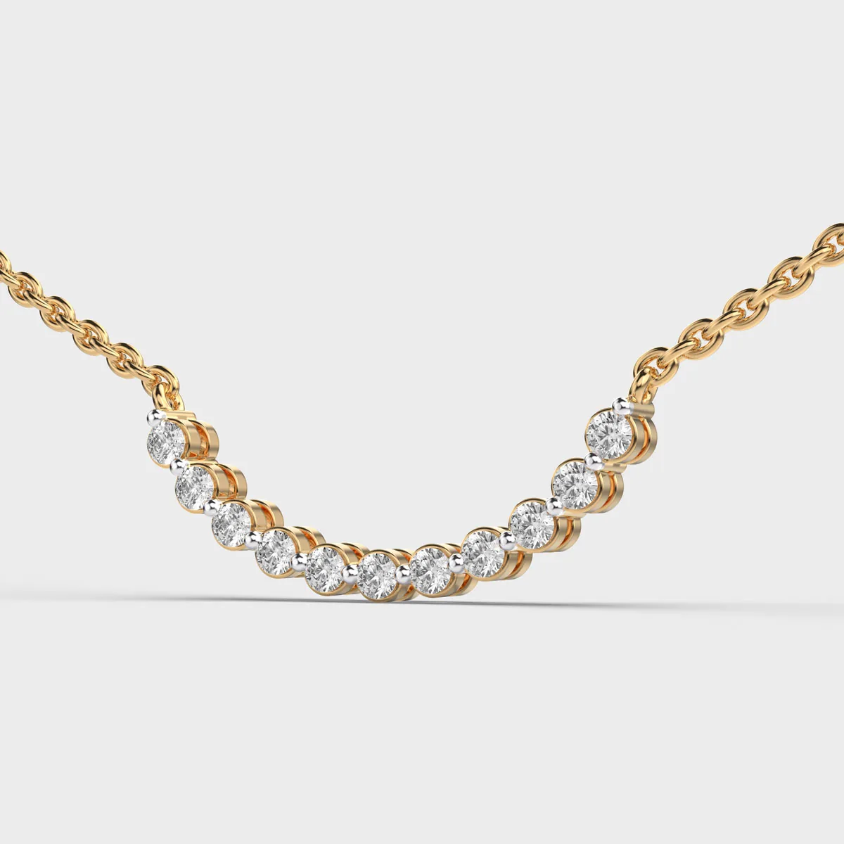 Venus De Milo Round Diamond Necklace – alternate view