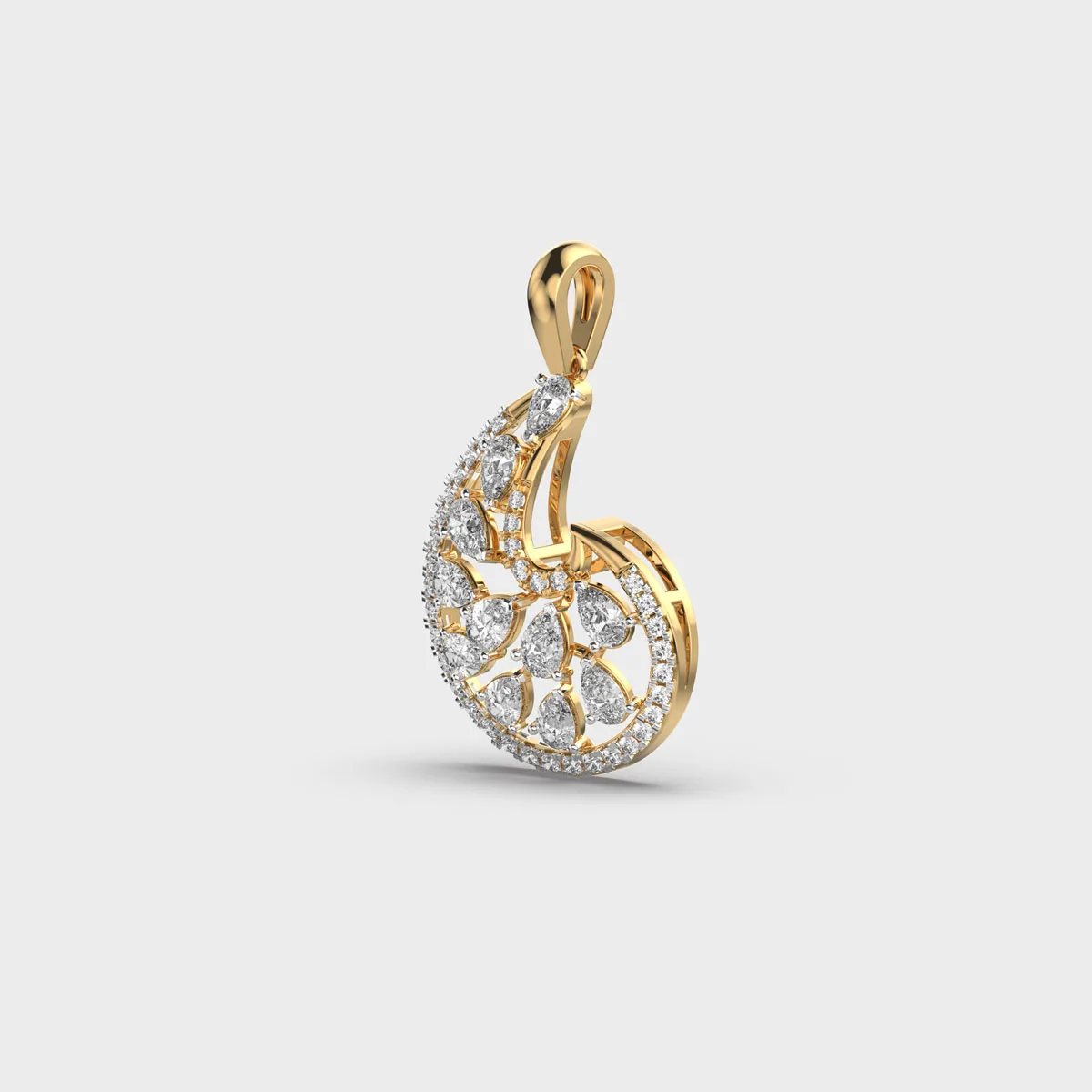 Alden Diamond Pendant Without Chain – alternate view