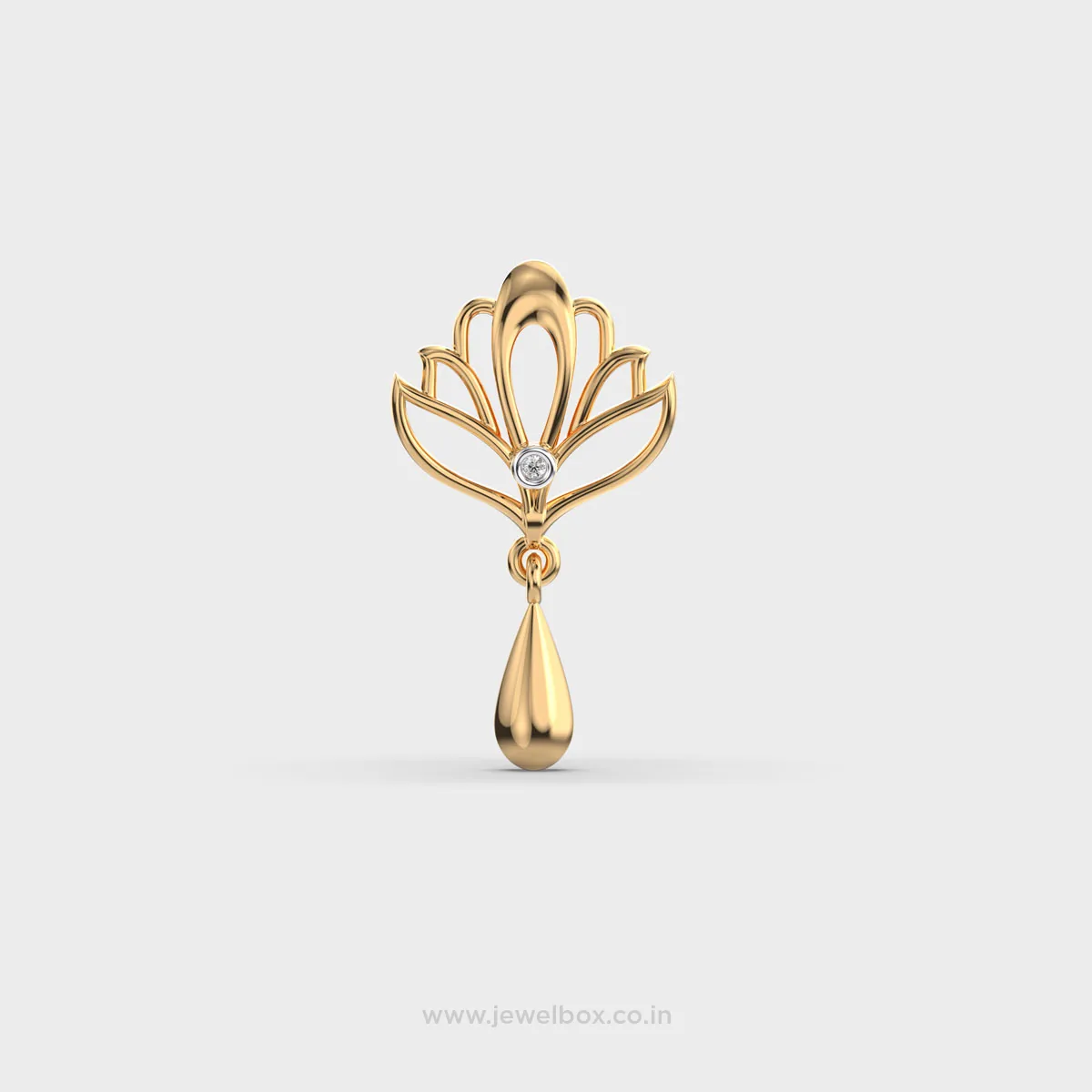 Alma Del Loto Diamond Pendant Without Chain