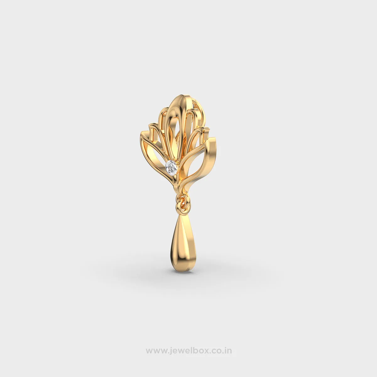 Alma Del Loto Diamond Pendant Without Chain – alternate view