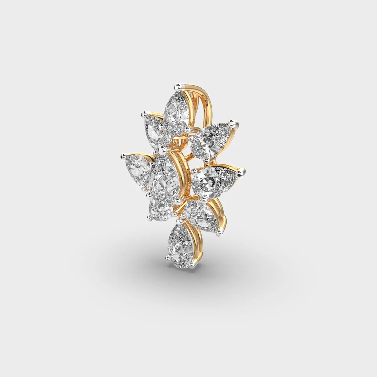 Beloved Daisy Diamond Pendant Without Chain – alternate view