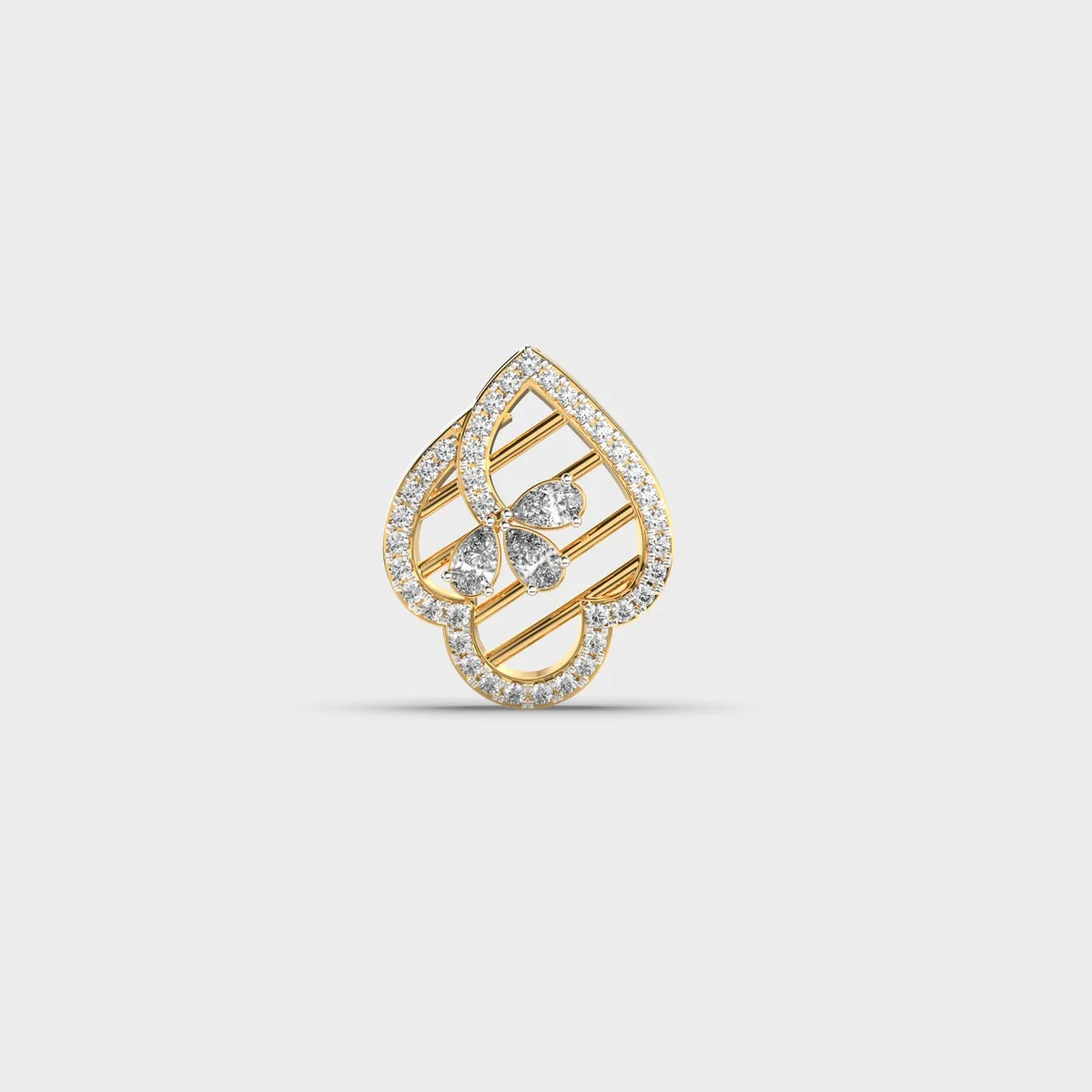 Club Filgree Diamond Pendant Without Chain