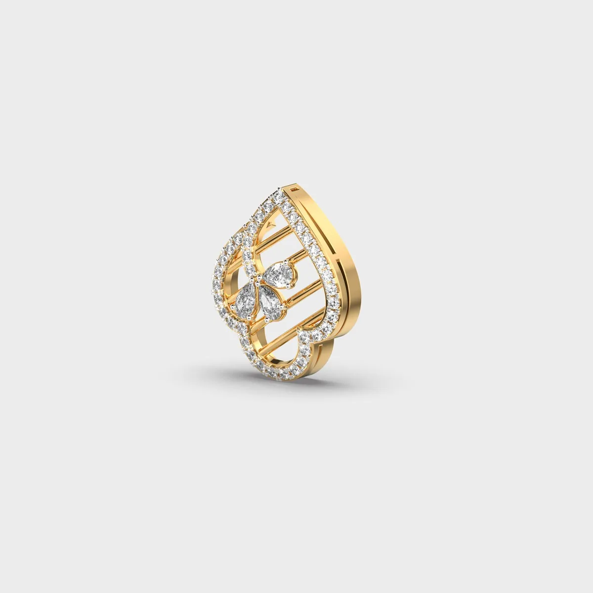 Club Filgree Diamond Pendant Without Chain – alternate view
