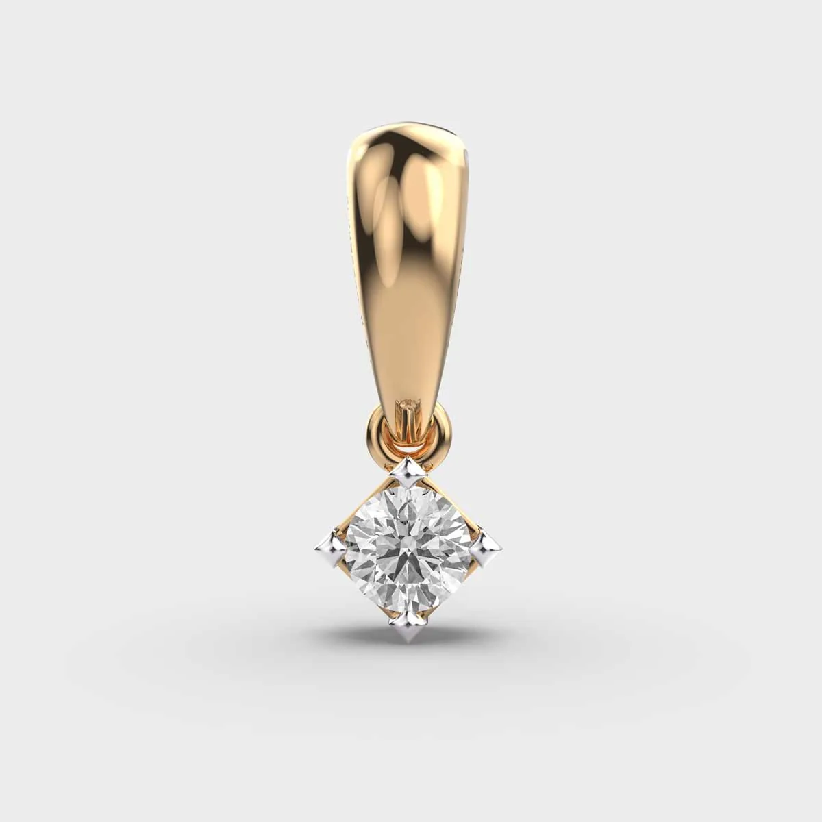 Core Round Diamond Pendant Without Chain