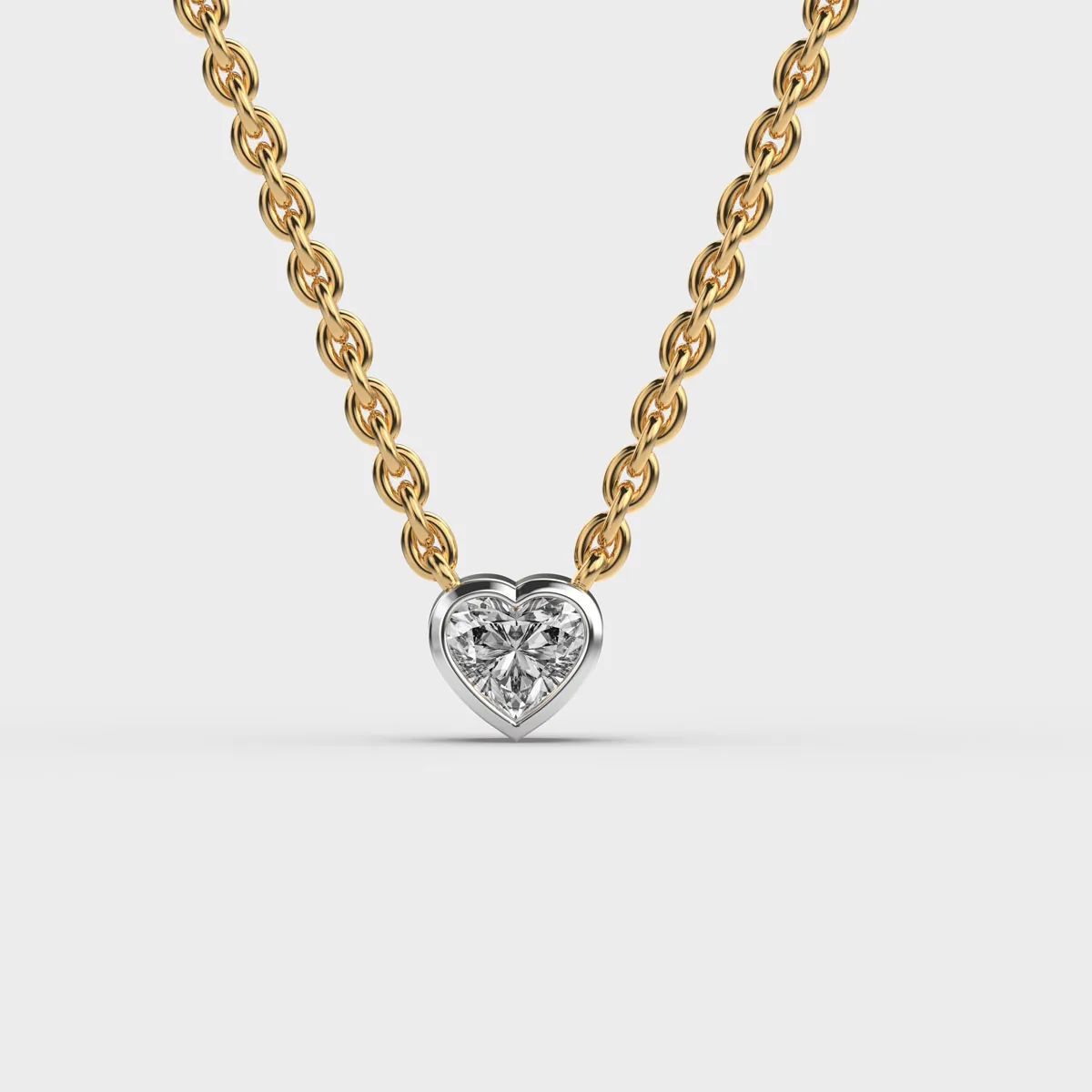 Dreamy Clustered Diamond Pendant With Chain