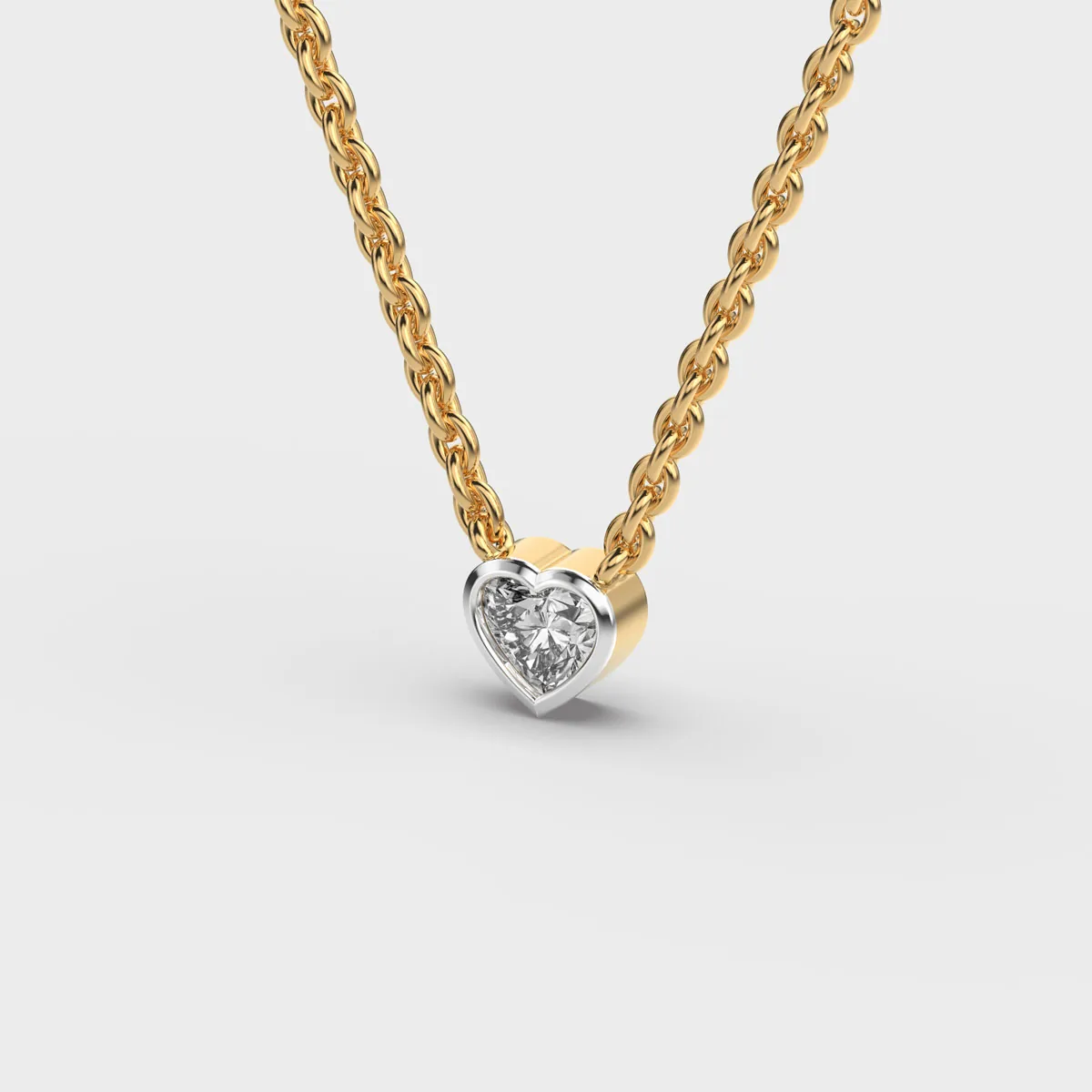 Dreamy Clustered Diamond Pendant With Chain – alternate view