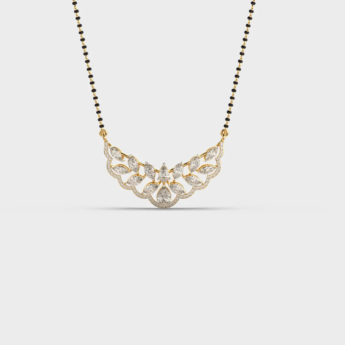 Flutter Grace Diamond Mangalsutra