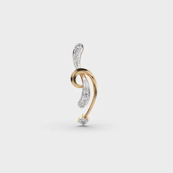 Glowtwist Diamond Encrusted Pendant (Without Chain)