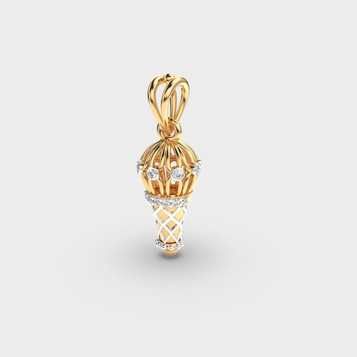 Hanuman S Gada Diamond Pendant Without Chain – alternate view