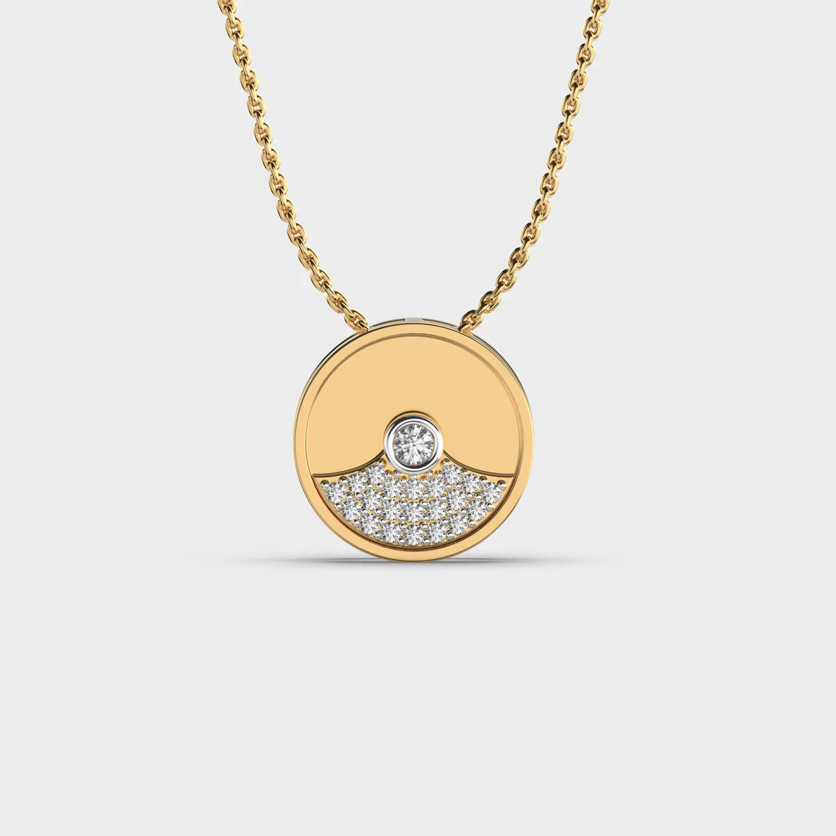 Lovingly Yours Engraved Diamond Pendant With Chain