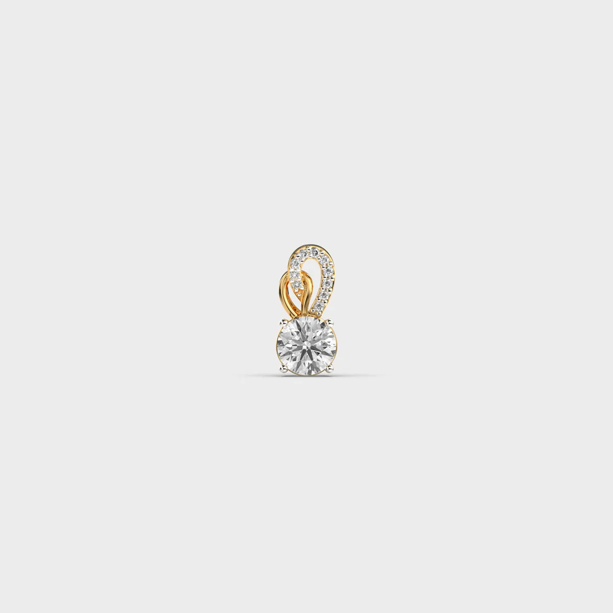 Lume Round Diamond Pendant Without Chain