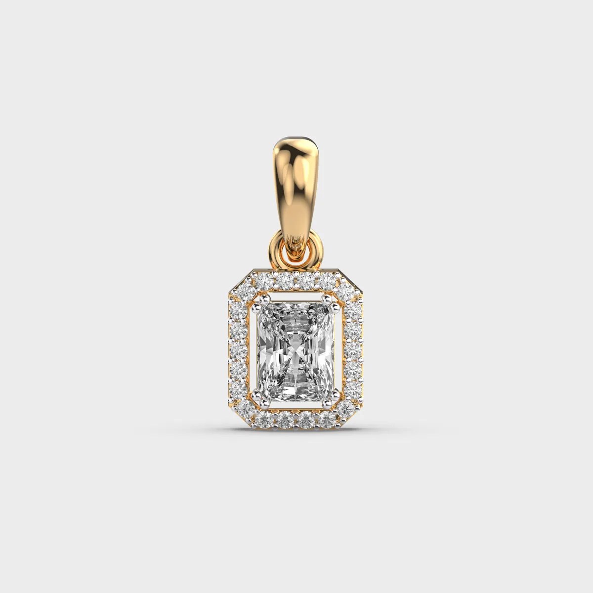 Minimal Dainty Lume Diamond Pendant Without Chain
