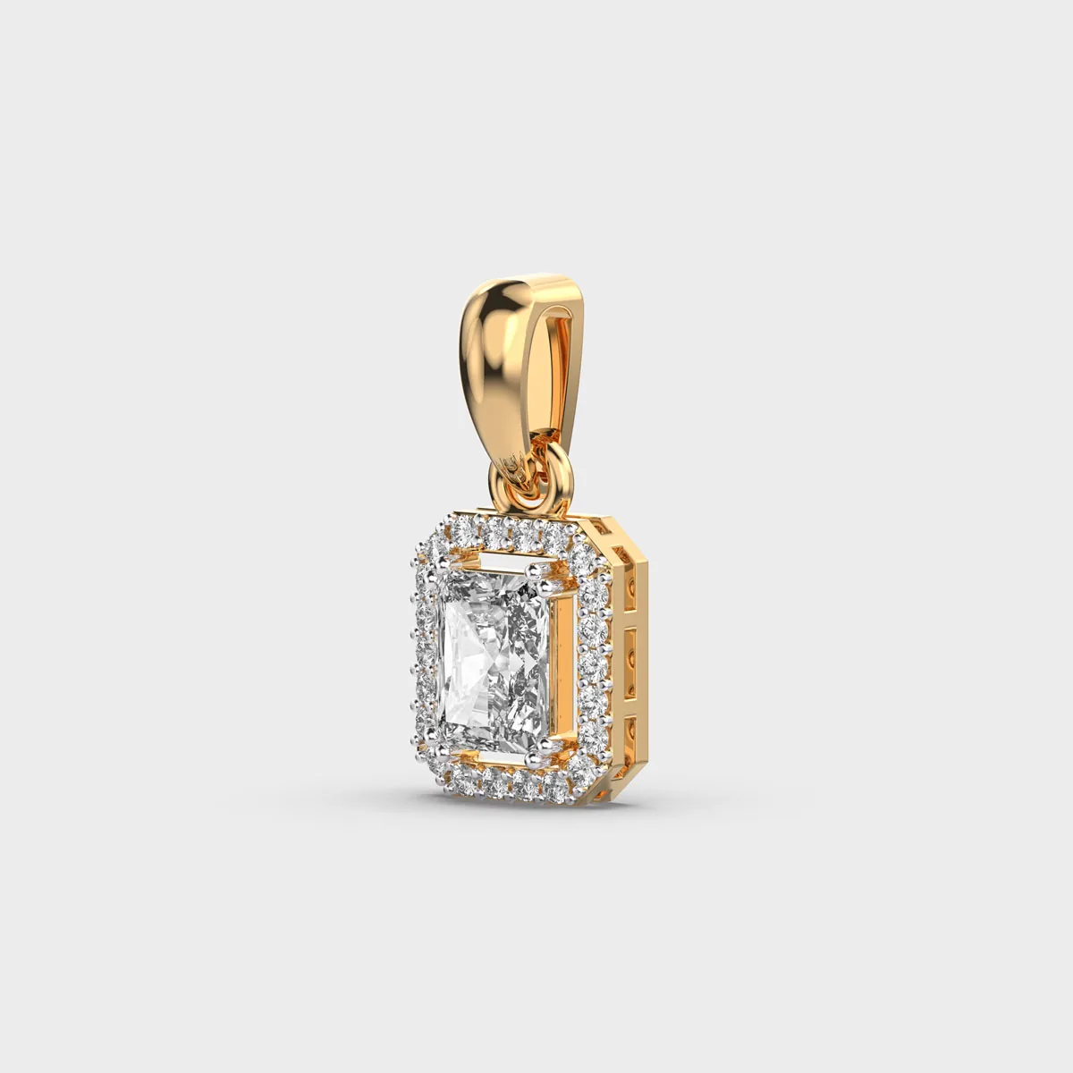 Minimal Dainty Lume Diamond Pendant Without Chain – alternate view