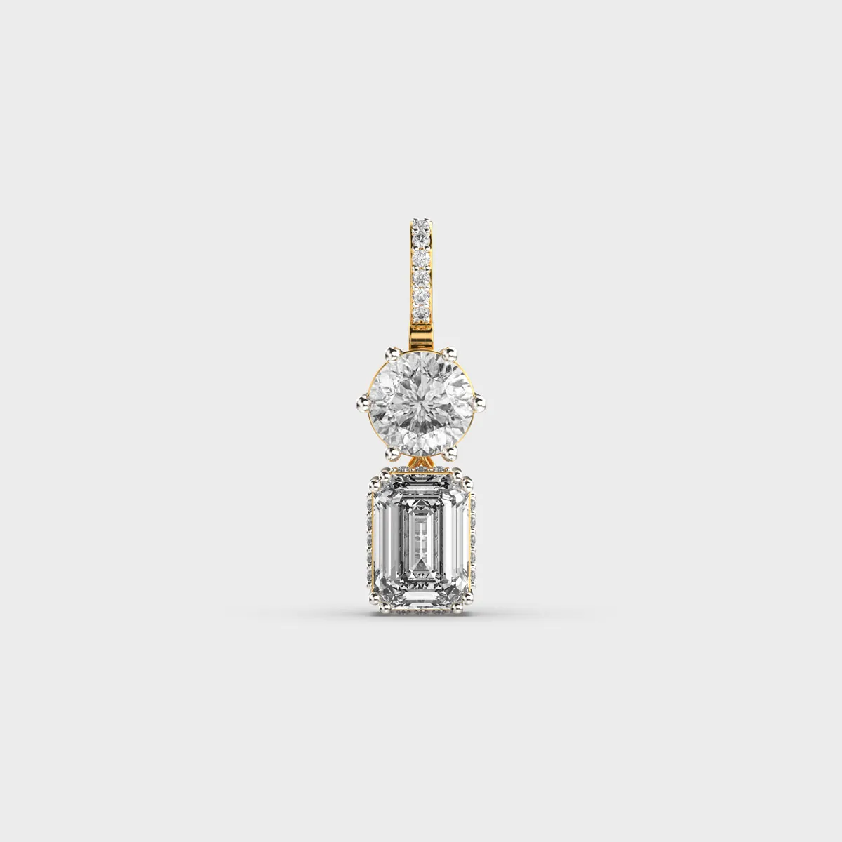 Pixie Padma Cut Diamond Pendant Without Chain