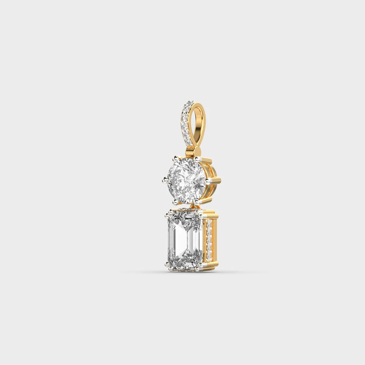 Pixie Padma Cut Diamond Pendant Without Chain – alternate view