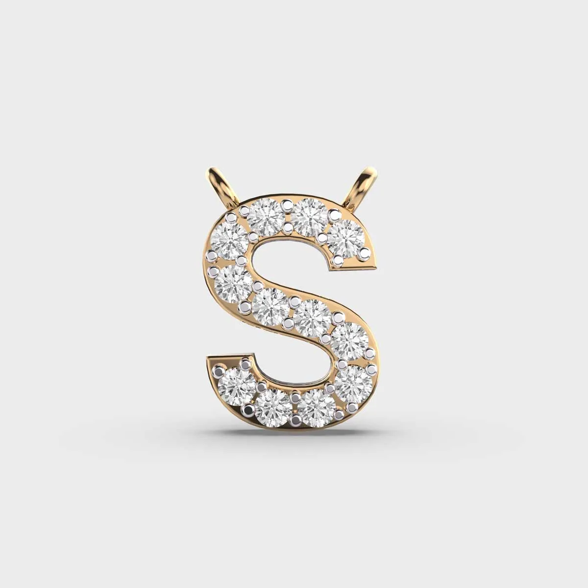Soulful Initial S Diamond Pendant Without Chain