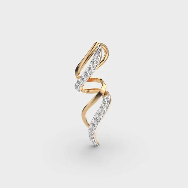 Spinny Twirl Lovely Diamond Pendant (Without Chain) – alternate view