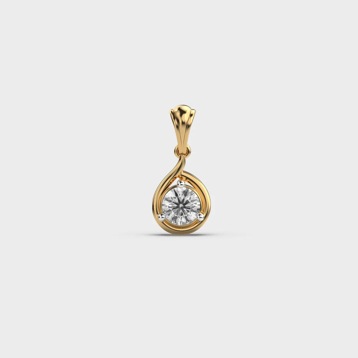 Turn Of Fate Diamond Pendant Without Chain