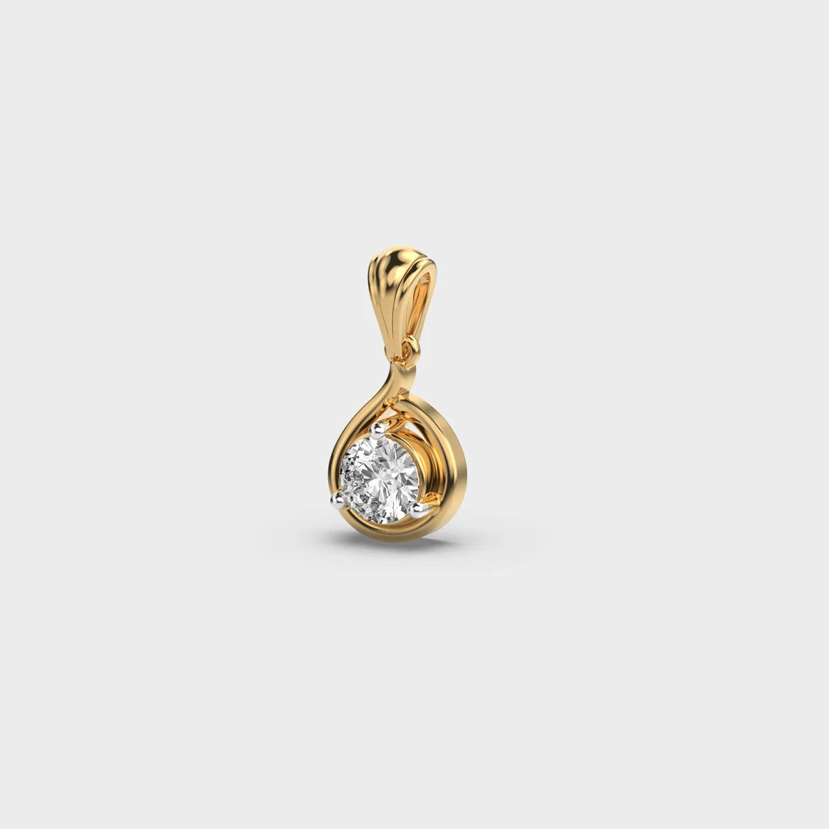 Turn Of Fate Diamond Pendant Without Chain – alternate view