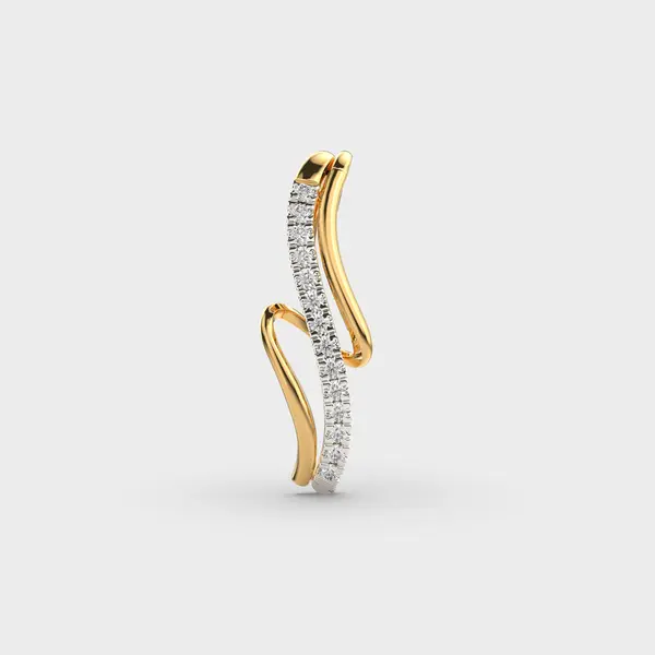 Twirl Diamond Pendant (Without Chain)