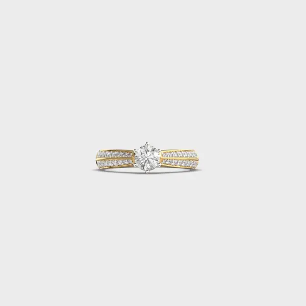 Aurora Borrelia's Round Diamond Ring