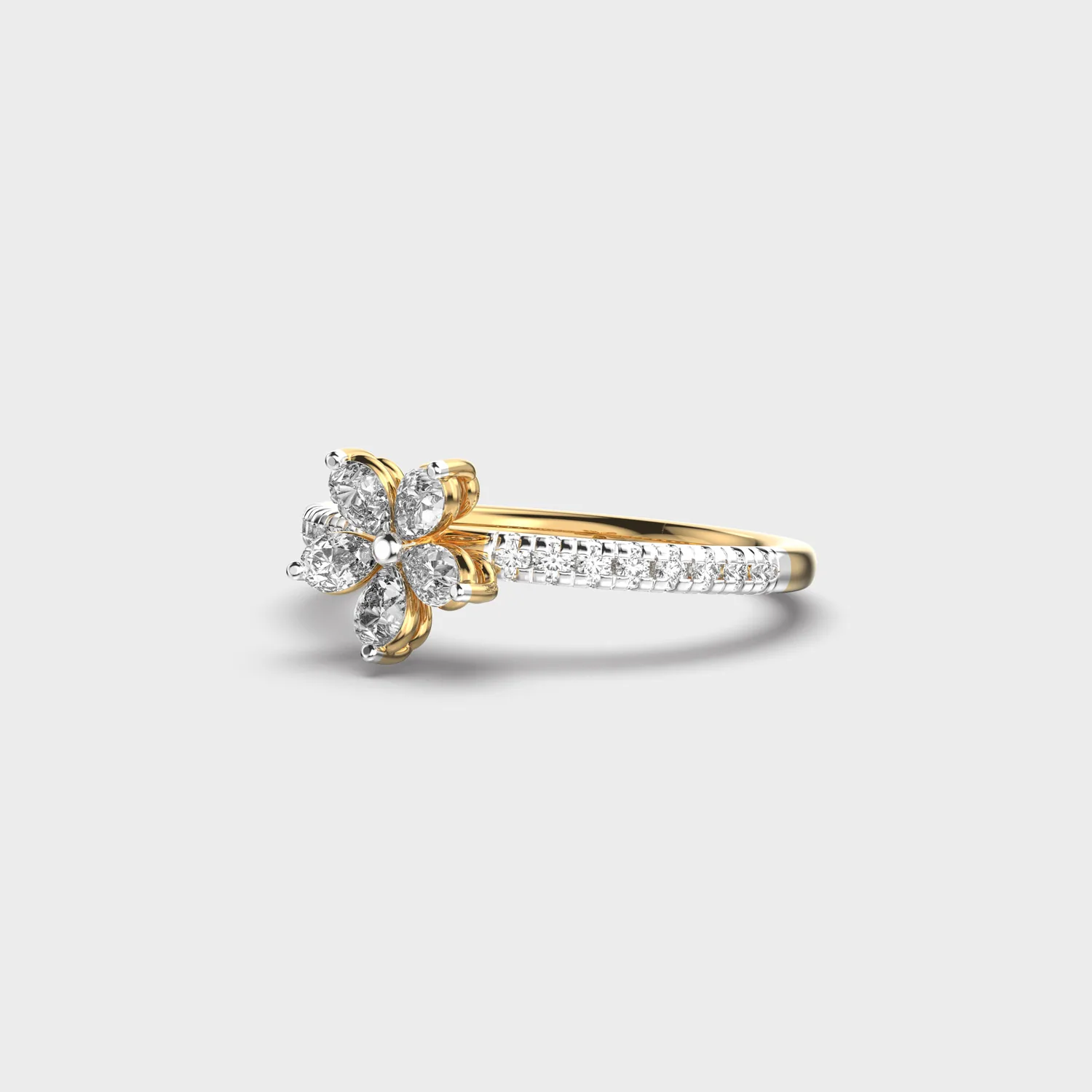 Cute Blossom Diamond Ring – alternate view