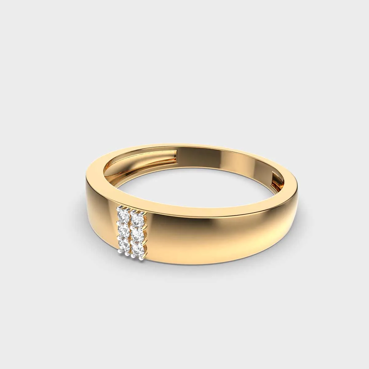 Dual Line Ring For Men – alternate view
