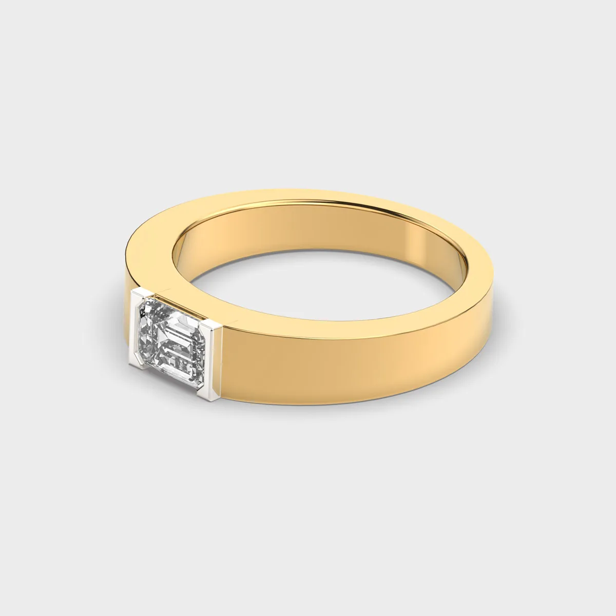 Earnest Proposal Diamond Band For Men – alternate view