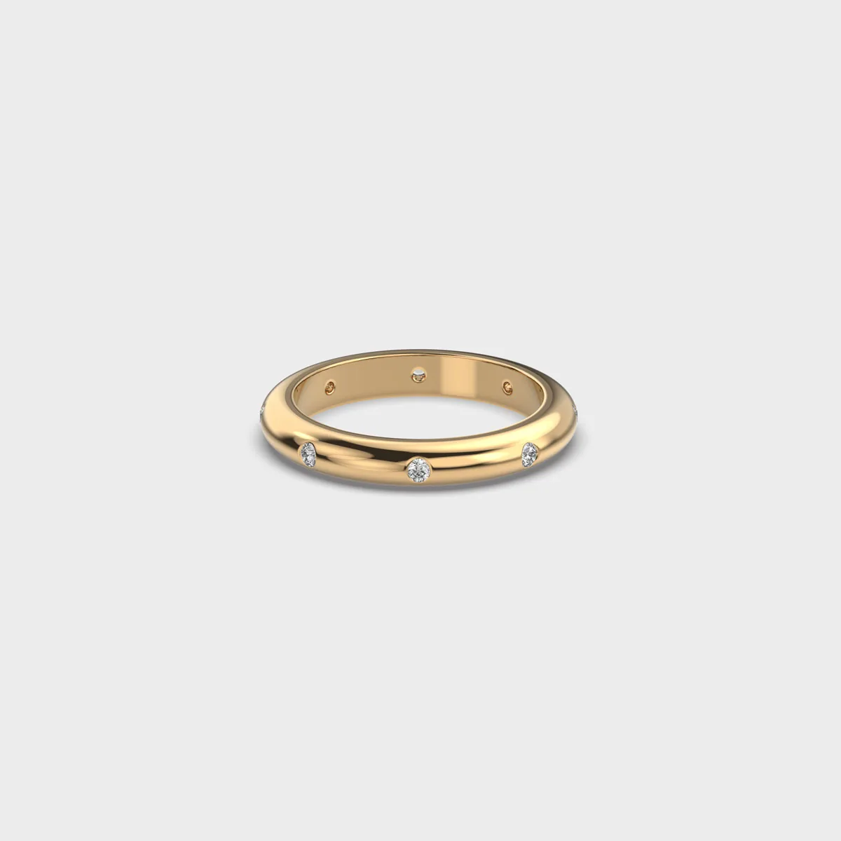 Linear Stars In Sky Diamond Ring