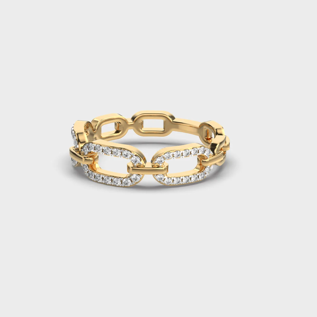 Link In Link Diamond Ring – alternate view