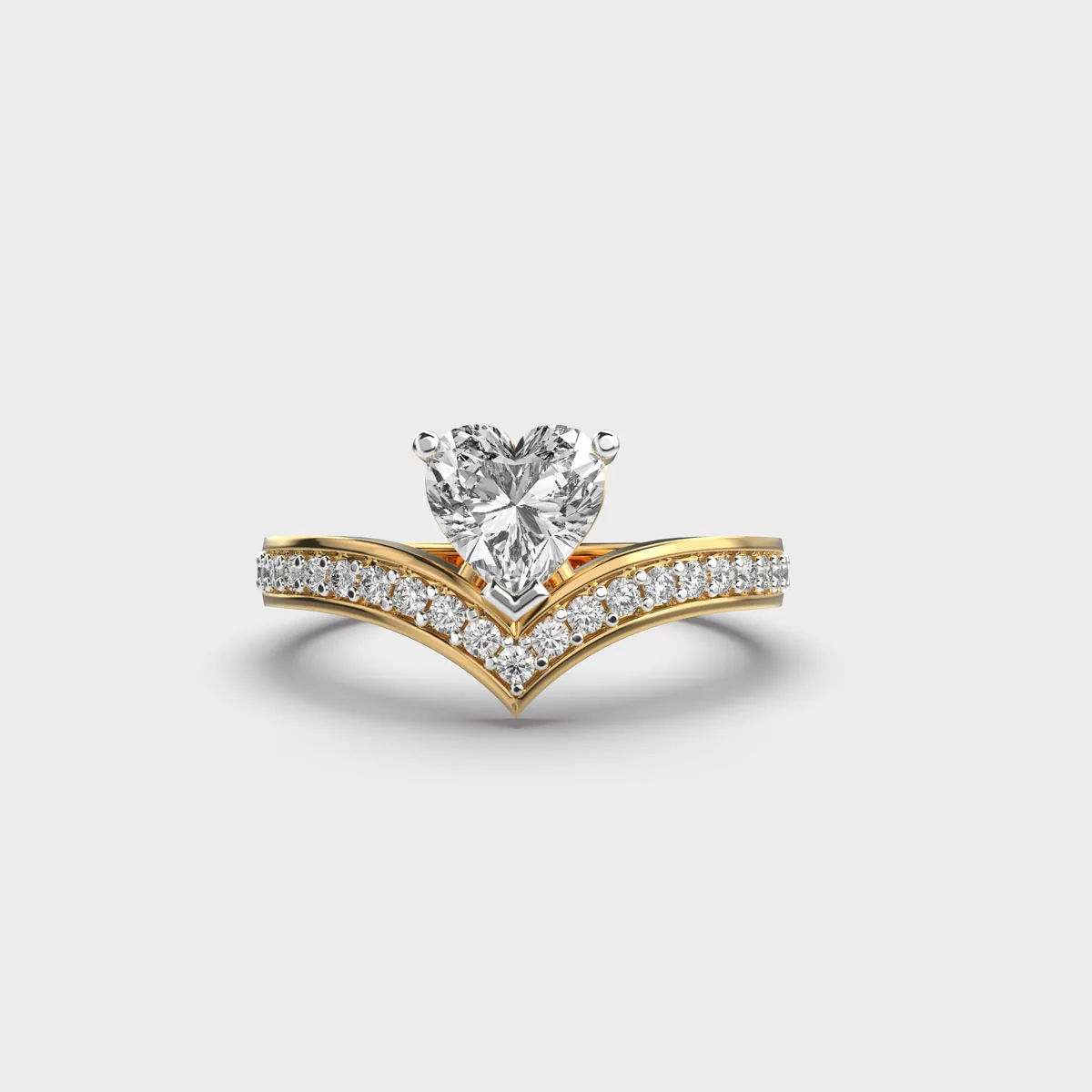 Pretty Heart Vanki Diamond Ring