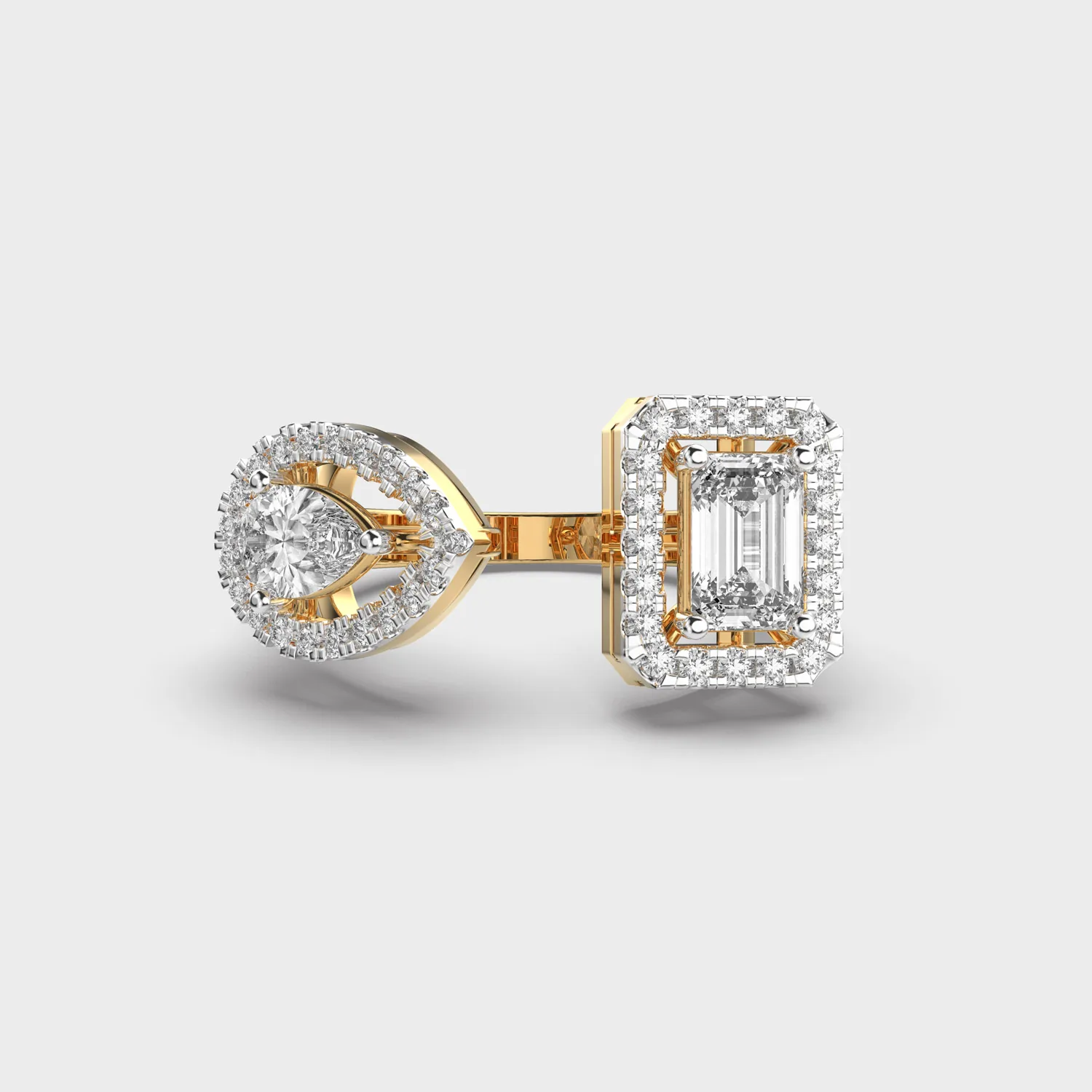 Shimmering Love Toi Et Moi Diamond Ring
