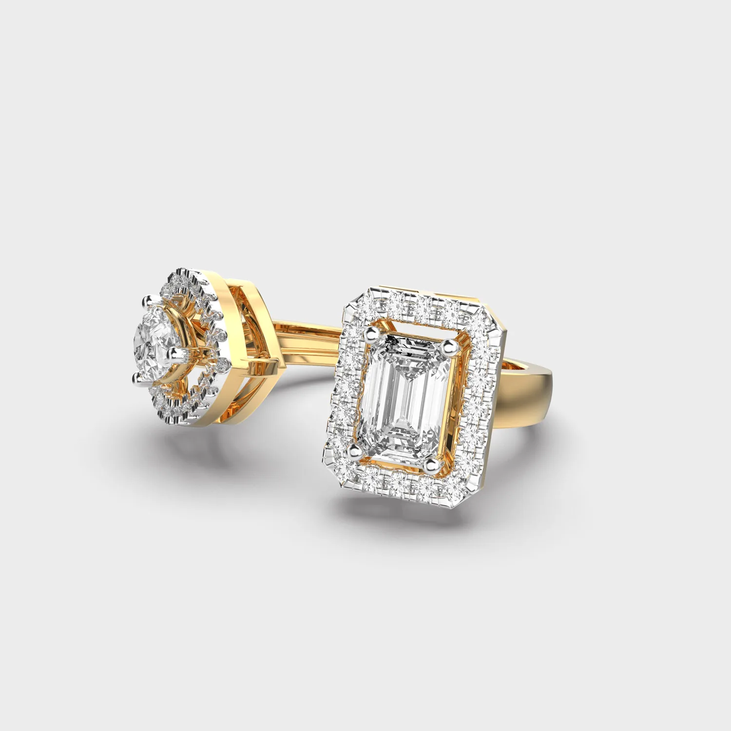 Shimmering Love Toi Et Moi Diamond Ring – alternate view