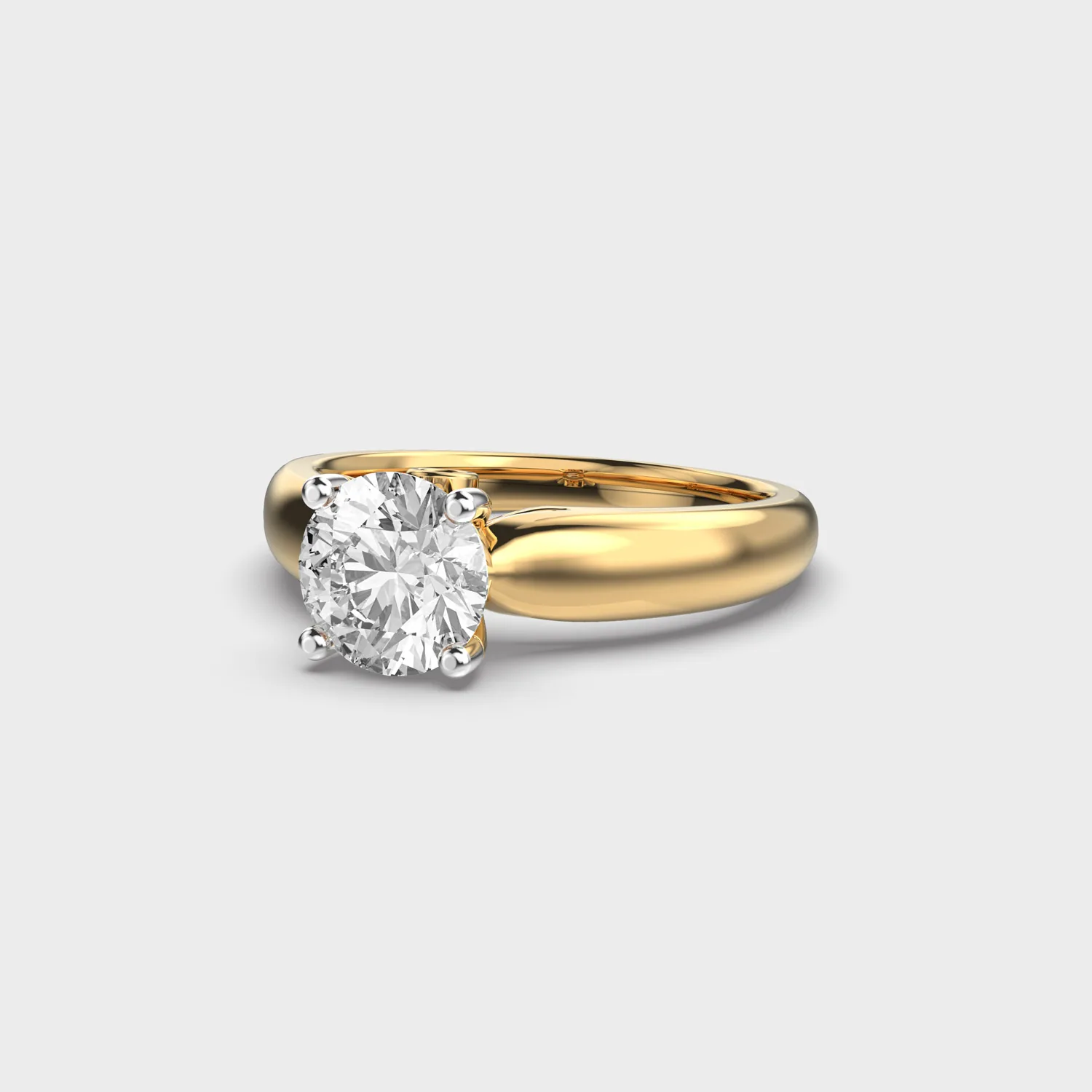 Simplistic Choice Round Diamond Ring – alternate view