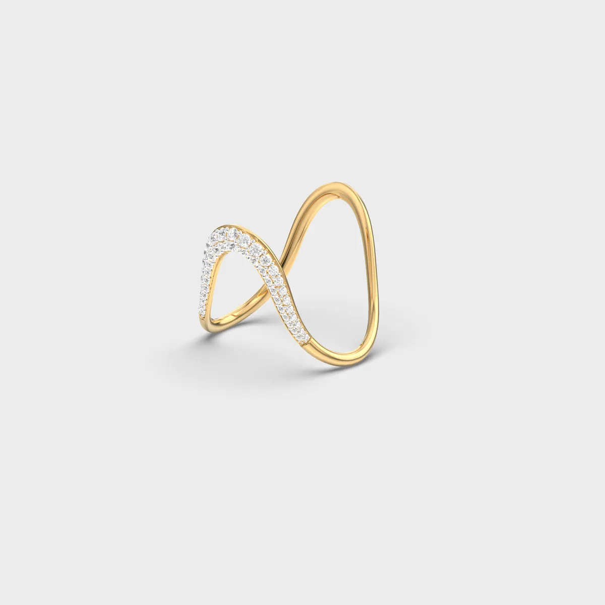 Sleek Shimmer Vanki Diamond Ring – alternate view
